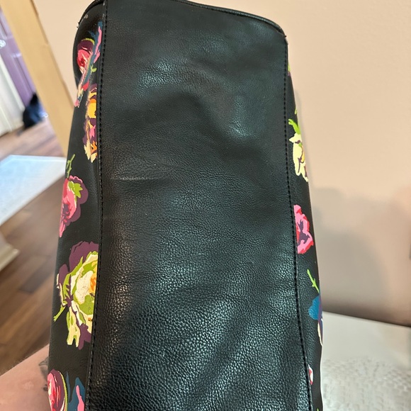 Betsey Johnson Black Satchel with Floral Elegance - Picture 7 of 10